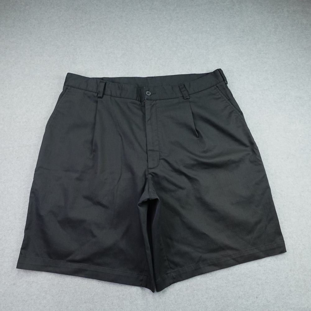 Nike Golf Shorts Mens 38 Black Pleated Fit Dry Athletic Performance
